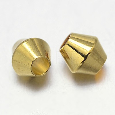Brass Spacer Beads KK-E738-58G-1