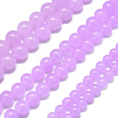 Natural Malaysia Jade Beads Strands G-L645-C01-6mm-08-1