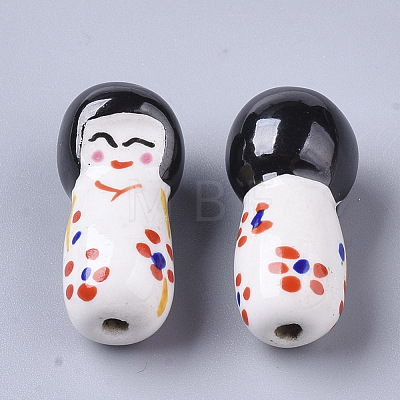 Handmade Porcelain Beads PORC-N004-A-49-1