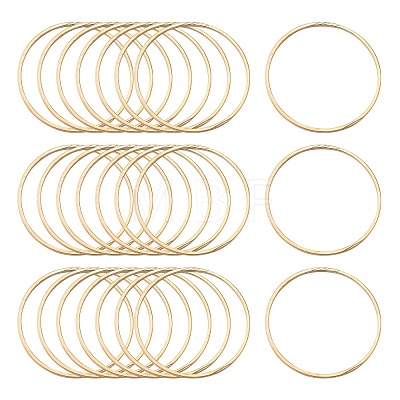 Brass Linking Rings KK-S327-06KC-30mm-1