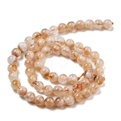 Heated Natural Citrine Beads Strands G-NH0010-04-1