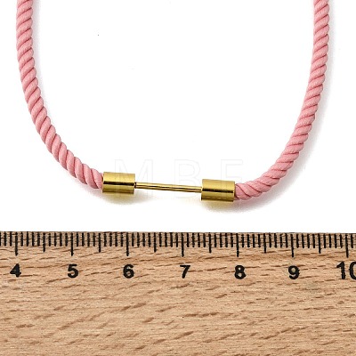 3MM Round Nylon Milan Cord Necklaces Making NJEW-H091-01G-1