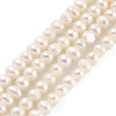 Natural Cultured Freshwater Pearl Beads Strands PEAR-C003-07D-X-1