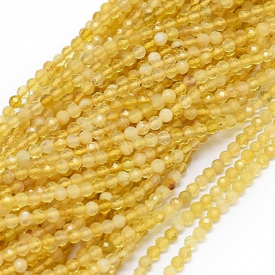 Natural Yellow Opal Beads Strands G-O180-05B-1