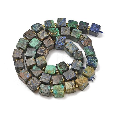 Natural Azurite Beads Strands G-G053-B20-01-1