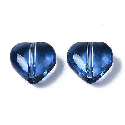 Transparent Spray Painted Glass Beads LS-X-GGLA-S054-012A-03-1
