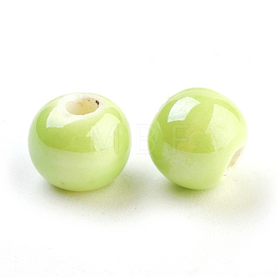 Handmade Porcelain Beads PORC-D001-8mm-21-1