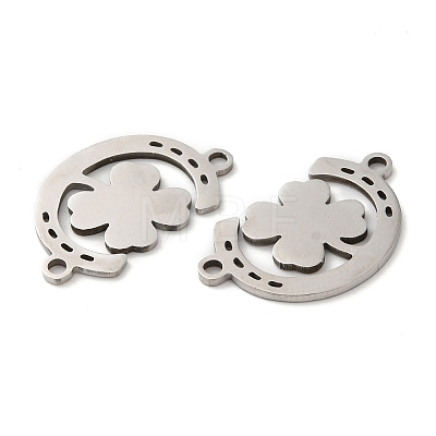 Non-Tarnish 201 Stainless Steel Connector Charms STAS-Q245-19P-1