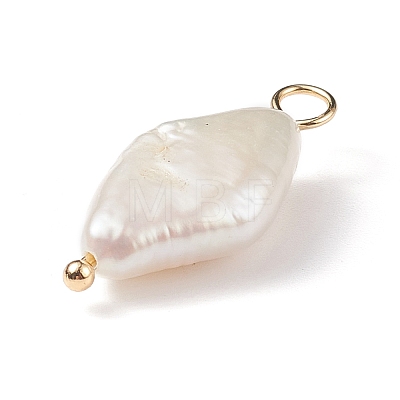 Natural Keshi Pearl Pendants X-PALLOY-JF01932-1