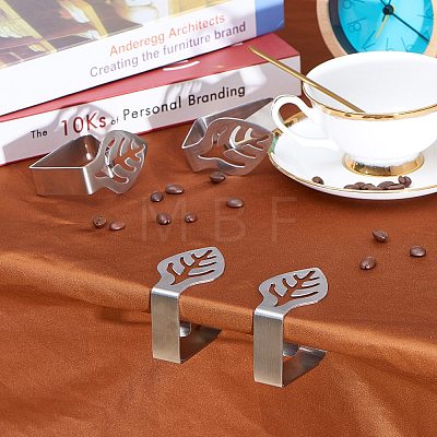 Stainless Steel Tablecloth Clips TOOL-WH0119-09-1