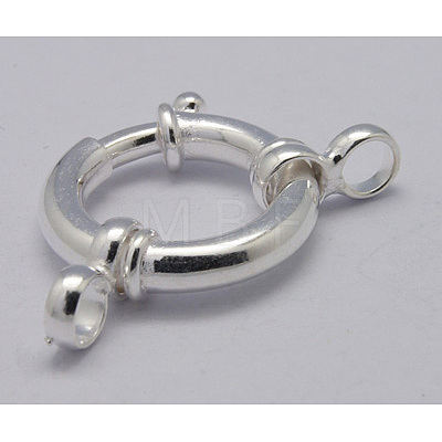 925 Sterling Silver Spring Rings Clasps X-STER-A007-13B-1
