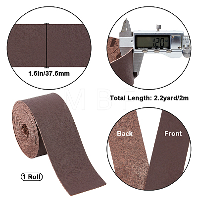 2M Flat Microfiber Imitation Leather Cord FIND-WH0420-75C-03-1