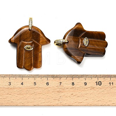 Natural Tiger Eye Carved Pendants GG-CBA4625-03G-02-1