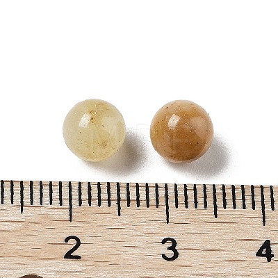 Natural Citrine Sphere Beads G-P520-19-1