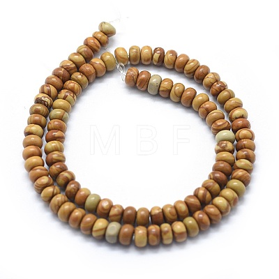 Natural Wood Lace Stone Beads Strands G-E507-04A-6mm-1