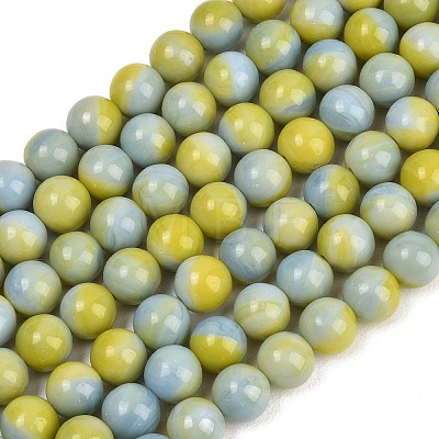 Handmade Lampwork Beads Strand LAMP-B056-8mm-15-1