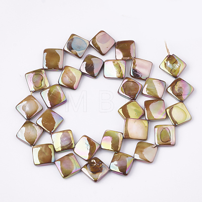 AB Color Freshwater Shell Beads Strands SHEL-S274-36-1