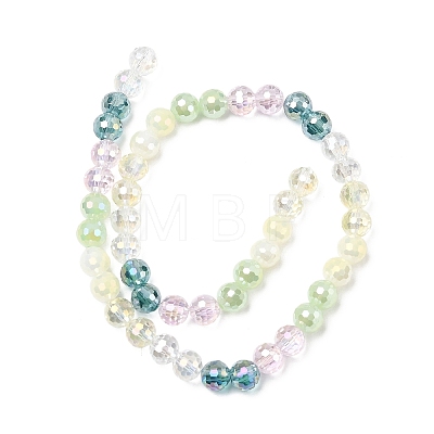 Electroplate Glass Beads Strands EGLA-D300-06-8mm-27-1