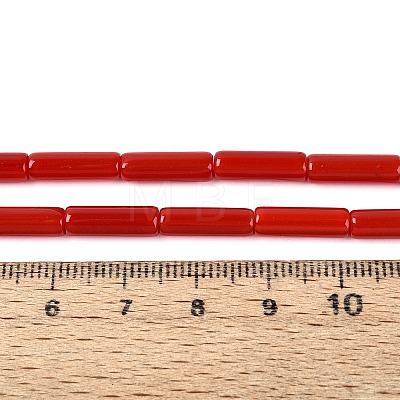 Opaque Solid Color Glass Beads Strands GLAA-N070-01A-CM-1