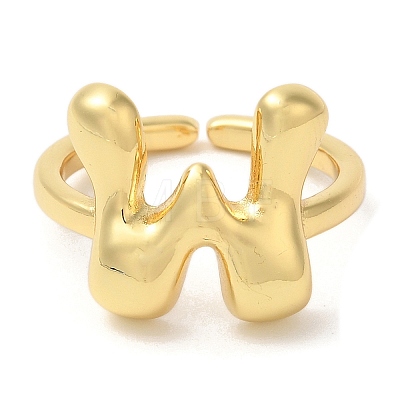 Brass Open Cuff Rings RJEW-U008-06W-G-1