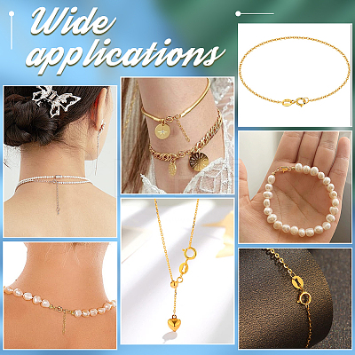 24Pcs 6 Styles Brass Spring Ring Clasps FIND-PH0009-98-1
