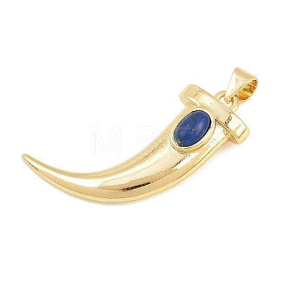 Natural Lapis Lazuli Pendants KK-C170-27G-05-1