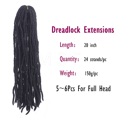 Dreadlock Extensions OHAR-G005-13A-1