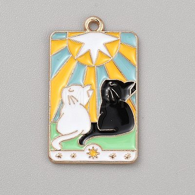 Zinc Alloy Enamel Pendants FIND-CJC0437-008E-1