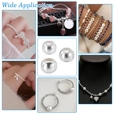 90Pcs 3 Styles 925 Sterling Silver Beads STER-PH0005-17-1