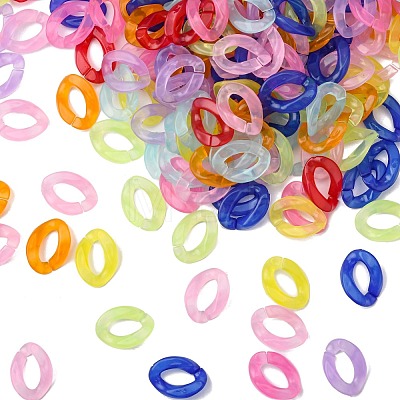 Imitation Jelly Acrylic Linking Rings OACR-S036-001A-E-1