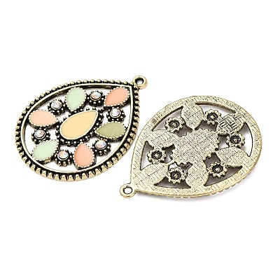 Alloy Enamel Pendants PALLOY-F319-06A-AB-1