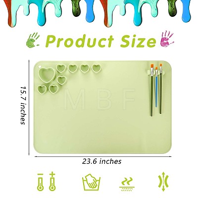 23x15.7 Inch Creative Washable Silicone Craft Mat JX372A-1