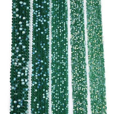 Transparent Glass Beads Strands X-EGLA-A044-T8mm-MB18-1