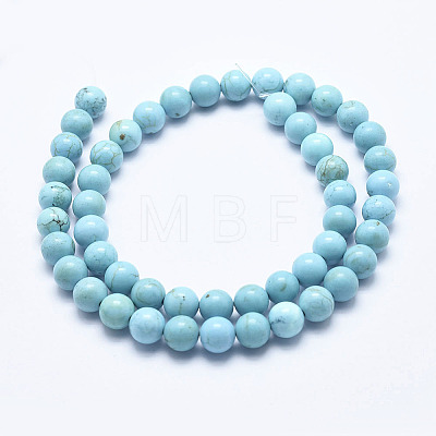 Natural Magnesite Beads Strands G-K244-02-4mm-01-1