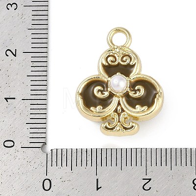 Rack Plating Alloy Enamel Pendants PALLOY-P309-05G-01-1