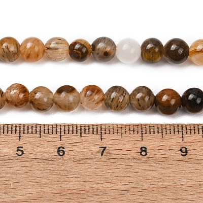 Natural Tiger Quartz Beads Strands GG-NH0013-A01-6mm-1