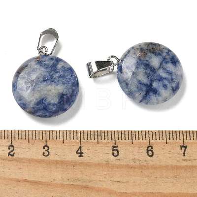 Natural Blue Spot Jasper Pendants G-B127-14P-09-1