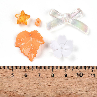 Transparent & Opaque Acrylic Beads TACR-T028-26F-1