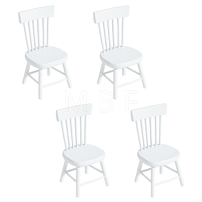 Mini Wood Chairs AJEW-WH0041-76A-1