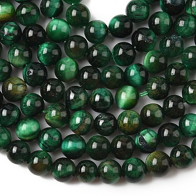 Dyed Natural Tiger Eye Beads Strands LS-G-G102-A01-02-1