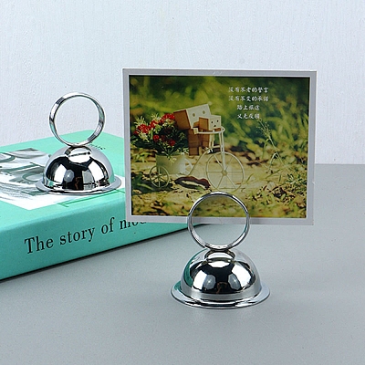 Ring Shape Metal Name Card Holder HULI-PW0002-152A-1