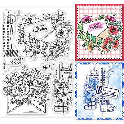 Custom PVC Plastic Clear Stamps DIY-WH0448-0530-1