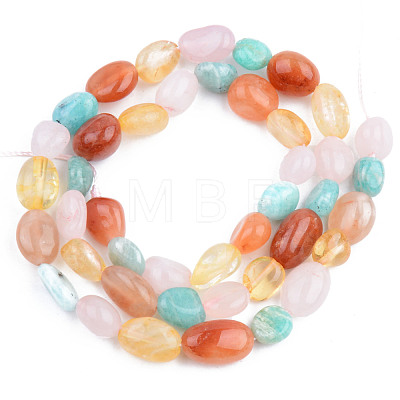 Natural Mixed Gemstone Beads Strands X-G-S359-153-1