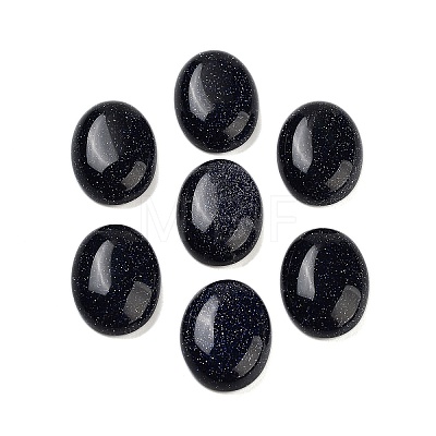 Synthetic Blue Goldstone Cabochons G-G108-02A-1