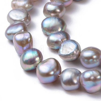 Natural Cultured Freshwater Pearl Beads Strands X-PEAR-R064-24-1