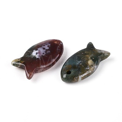Natural Indian Agate Pendants G-N342-106E-1