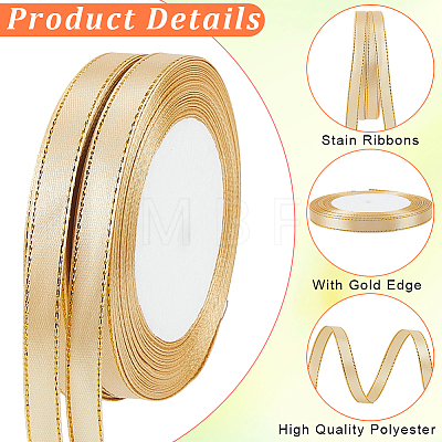 Gold Edged Polyester Ribbon OCOR-WH20018-12A-05-1