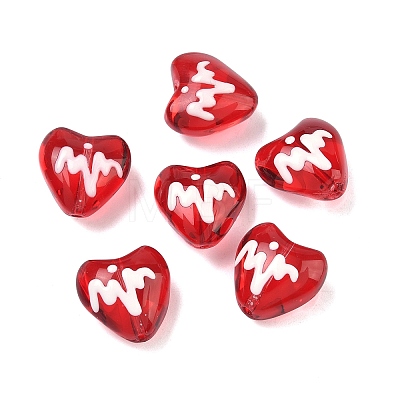 Transparent Glass Enamel Beads GLAA-P078-02A-02-1