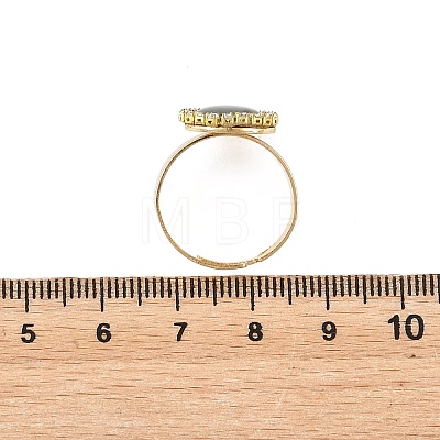 Paua Shell Finger Rings for Women RJEW-JR01101-01-1
