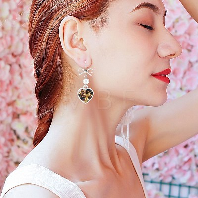28Pcs Bowknot Shape Brass Earring Hook DIY-SP0001-06P-1